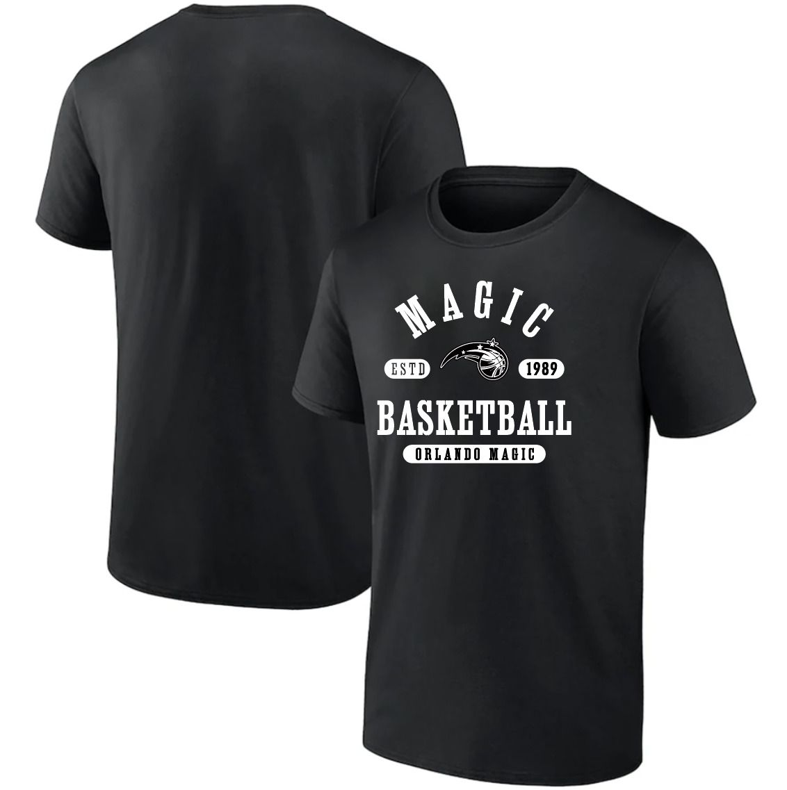 Men 2025 NBA Orlando Magic Black T shirts style 041